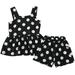 Toddler Kid Girl Polka Dot Tops Tank Dress Shorts Suit Outfits Casual Summer Set