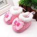 Hazel Tech Winter Baby Girls Boys Plus Velvet Cotton Shoes Infant Dot Print Boots Toddler Soft Soled Walking Shoes