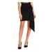 VINCE CAMUTO Womens Black Mini Cocktail Skirt Size 10