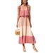 Niuer Women Bohemian Long Dresses Casual Loose Swing Dress Strappy Off Shoulder Maxi Dress