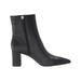 J.Crew Leather Pointy Toe Maya Boot Black