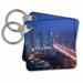 3dRose UAE, Dubai, Emirates, Sheikh Zayed, City skyline-AS44 WBI0133 - Walter Bibikow - Key Chains, 2.25 by 2.25-inches, set of 6