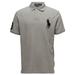 Polo Ralph Lauren Men's Grey Custom Slim-Fit Mesh Polo Logo Shirt