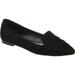 Women's Journee Collection Mindee Pointed Toe Smoking Flat
