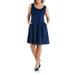 24seven Comfort Apparel Sleeveless Plus Size Dress with Pockets, P0116187, Made in USA