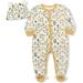 Disney Boys Coverall Bodysuit Onesie with Hat Set