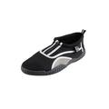 S7 Mens Water Shoes Aqua Sock Slip-Ons Big Size and Regular, Gray Zip, Size: 12M