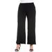 24seven Comfort Apparel Womens Plus Wide-leg Palazzo Pants, P011508, Made in USA