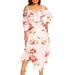 ã€–Follureã€—Plus Size Fashion Women Off Shoulder Plus Size Lace Up Maxi Flowing Floral Print Dress