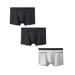 Men's Seamless Comfort Flex Waistband Boxer Briefs Underwear Pocket Shorts Underpants 3-Pack Set Small,Medium,Large,XLarge,2XLarge