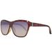 SUNGLASSES - POLARIZED FASHION SUN GLASSES SWAROVSKI DARK BROWN OTHER GRADIENT BLUE WOMEN SK0079F 6250W