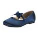 Dream Pairs Girls Mary Jane Flats Shoes Kids Lightweight Slip On Flat Shoes Casual Walking Shoes for Kids Sophia-22 Navy Size 4T
