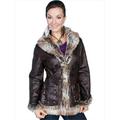 Scully 8013-DBN-L Honey Creek Womens Jacket, Dark Brown - Large