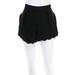 Pre-ownedC/MEO COLLECTIVE Womens Scalloped Duplicate Shorts Black Size Small 11025000