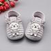 Xinhuaya Baby Boy Girl Shoes Cartoon Bear Pattern Cotton Shoe Toddler Striped Soft Sole Shoes First Walkers