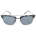 Burberry BE 4202Q 3533/T8 - Brushed Gunmetal/Dark Grey Polarized by Burberry for Men - 54-19-145 mm Sunglasses