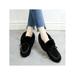 Avamo Women Ladies Girls Moccasin Slipper Shoes Slip on Loafer Casual Flat Plush Shoes Indoor Outdoor