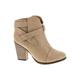 Chase & Chloe Women's Andrea-1 Chunky Heel Strappy Ankle Boot