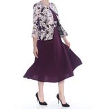 JESSICA HOWARD Womens Purple Floral Wear To Work Dress Size: 8