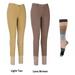 TuffRider Women Starter Lowrise Pull On Breeches with FREE Socks Pack of Two Horse Riding Pants Equestrian Apparel