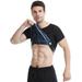 Men Weight Loss Long Sleeve Shirts Waist Trainer Body Shapers Tank Top Home Fitness Sweat Sauna Vest with Zipper