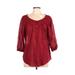 Pre-Owned Lauren by Ralph Lauren Women's Size L 3/4 Sleeve Blouse