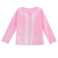 Kiapeise Little Girl Long Sleeve Knitted Cardigan Lace Cloak Outerwear