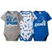 NFL Detroit Lions Baby Boys Short Sleeve Bodysuit Set, 3-Pack