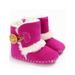 Baby Girl Boy Winter Warm Plush Half Boots Infant Toddler Soft Sole Shoes