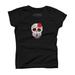 Cute Red Day of the Dead Sugar Skull Owl Girls Graphic Tee - Design By Humans