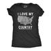 Womens I Love My Country Aside From Most Of The People In It Tshirt Funny USA 4th Of July Tee Womens Graphic Tees