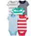 Carter's Baby Boys 5 Pack Cotton Original Onesies Bodysuits Set Size 12 Months