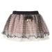 Richie House Girls' Sweet Skirt with Polka Dot Mesh Covered RH1630