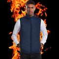 Fashion Men Electric Heated Vest Heating Waistcoat Padded Thermal Warm Outdoor Jacket Winter USB