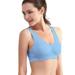 Newway Women Girls Sprts Bra 7 Colors Vest Padded Crop Tops Underwear No Wire-rim Bras Shockproof Underwear S-3XL