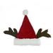 Northlight Black and Gold Striped Unisex Adult Christmas Santa Hat Costume Accessory - Medium