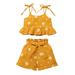 Hirigin Baby Girls Daisy Floral Romper Sleeve Bowknot Bodysuit and Headdress Outfit