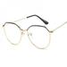 Fashion Quiet style Women Retro Irregular Multiple Colour Polygon Frame Clear Lens Glasses Optical glasses Reading Glass