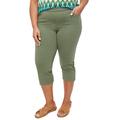 Catherines Women's Plus Size The Knit Jean Capri