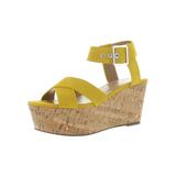 Marc Fisher Womens Cacie Suede Wedge Platform Sandals