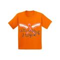 Awkward Styles Wings Of Hope Tshirt Ribbon Angel Wings Shirt Breast Cancer Awareness Shirts for Kids Pink Ribbon Shirt Gifts for Breast Cancer Survivor Cancer Support Ribbon Shirt Breast Cancer Shirt