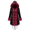 19D008 Explosion models Europe and the United States cross-border women's autumn and winter coats camouflage plush fur collar warm coat jacket 19D001-black L