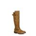 Nature Breeze Quilt Design Women's Riding Boots in Tan