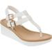 Women's Journee Collection Bianca Wedge Thong Sandal
