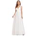 Ever-Pretty Women's Elegant Summer Tulle Formal Dress 00789 White US16