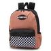 Vans Off The Wall Women's Street Sport Realm Backpack Bag - Rose Pink/Checkered