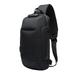 OWSOO Theft Sling Bag Travel Crossbody Sling Backpack Chest Bags with USB Charging Port Daypack Hiking Waterproof Shoulder Bag