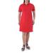 Women's Plus Short Sleeve Polo Shirt Dress