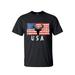 Big and Tall Graphic Tees - American Flag USA Deer Hunting Shirts for Men