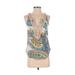 Pre-Owned Trina Turk Women's Size P Sleeveless Silk Top